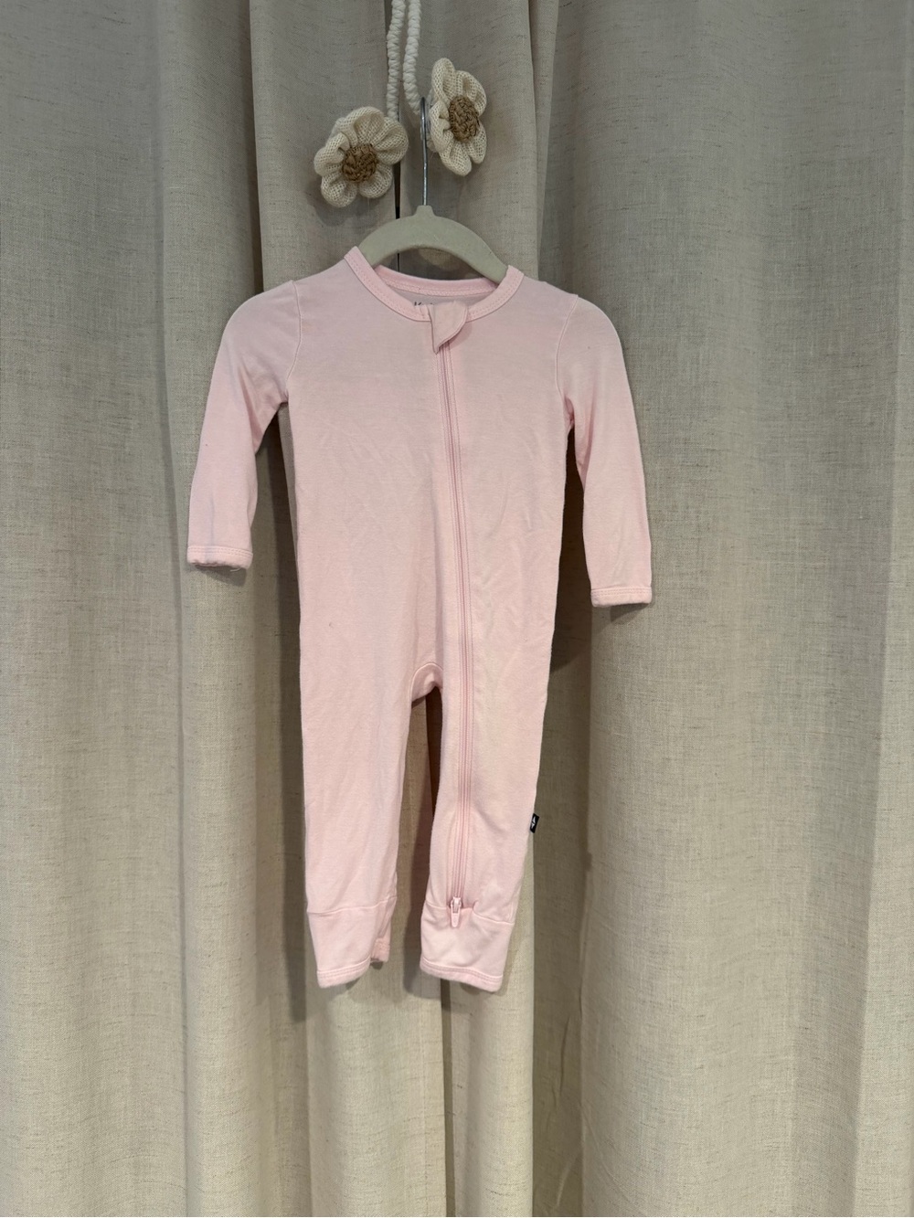 Kyte Baby Bubblegum Pink Zippered Romper 3-6M Bamboo Rayon